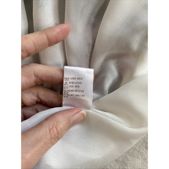 VICI Women's Floral Ruffle Tiered Mini Dress Sheer Long Sleeve Size M - Picture 11 of 11